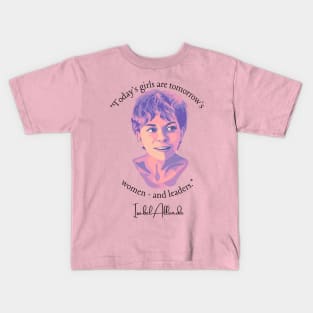 Isabel Allende Portrait and Quote Kids T-Shirt